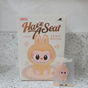 Pop Mart Labubu 'Have A Seat' Plush - Cream